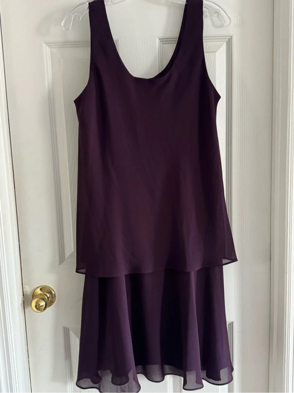 Plaisir Plum Two-Piece Beaded Dress Set